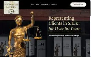 The Menghini Law Firm website