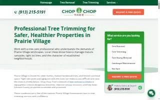 Chop Chop Tree website
