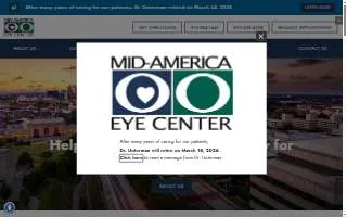 Mid-America Eye Center website