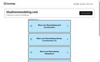 Blueline Remodeling and Contracting website