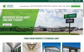 Citywide Storage website