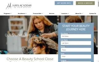 Hays Academy of Hair Design - Salina Campus website
