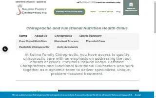 Salina Chiropractic website