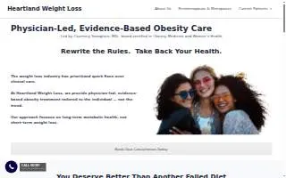 Heartland Weight Loss of Shawnee website