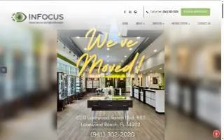 InFocus Family Eyecare website