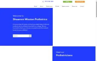 Shawnee Mission Pediatrics website