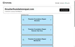 Thrasher Foundation Repair of Shawnee website
