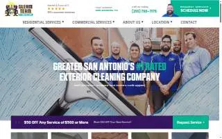 Gleam Team Professional Home and Carpet Cleaning of Spring Hill website