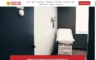 Urgent Care Of Kansas website