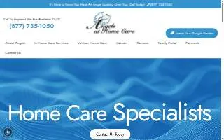 Angels At Home Care of Topeka website