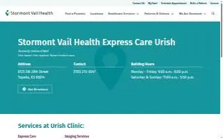 Cotton O'Neil Express Care Urish website