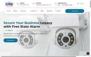 Free State Alarm Company of Topeka website