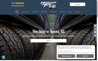 Harold's Tire Service LLC website