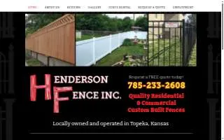 Henderson Fence, Inc. website