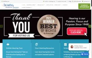 Hearing HealthCare Associates website