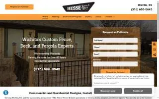 Hesse Fence & Deck website
