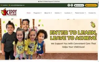 Kiddy Kollege Learning Center at Tyler Road website