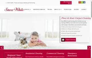 Snow White Carpet Cleaning website