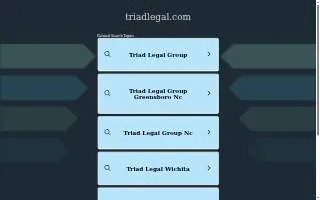 Triad Legal website