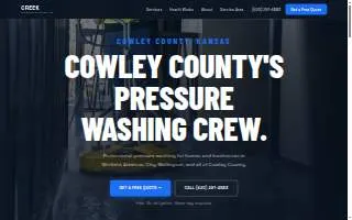 Creek Pressure Washing, LLC website