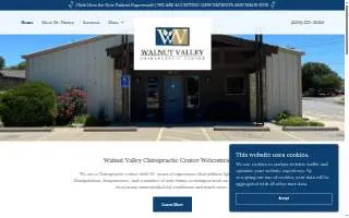 Walnut Valley Chiropractic Center website