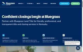 Bluegrass Land Title, LLC website