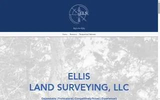Ellis Land Surveying, LLC website