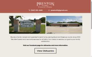 Preston Family Funeral Home
