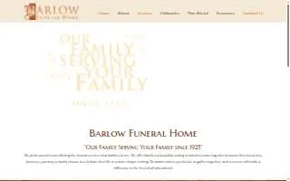 Barlow Funeral Home website