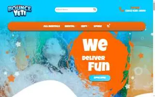 Bounce Yeti website