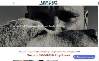 Bourbon City Animal Hospital website