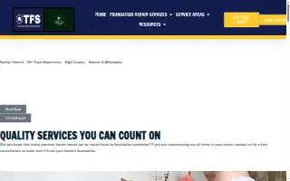 Campbellsville Foundation Repair website