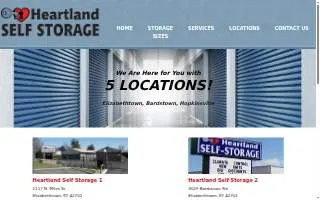 Heartland Self Storage website
