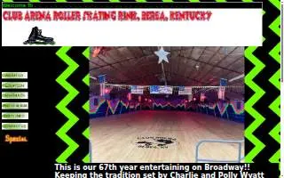 Club Arena Skating Rink website