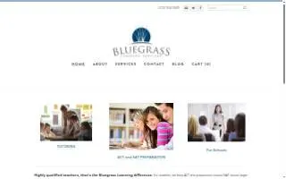Bluegrass Learning Services website