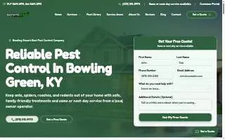 Bowling Green Pest Control website