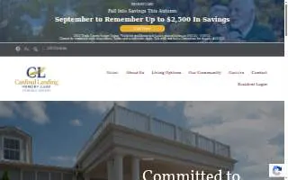 Cardinal Landing Memory Care website