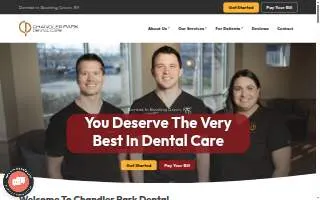 Chandler Park Dental Care website
