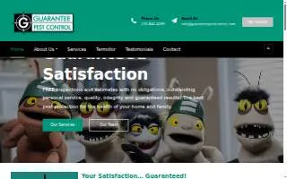 Guarantee Pest Control of Bowling Green Inc website