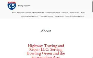 Highway Towing and Repair LLC website