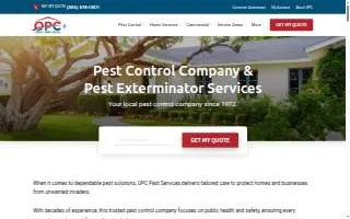 OPC Pest Services - Pest Control & Exterminator, Bowling Green website