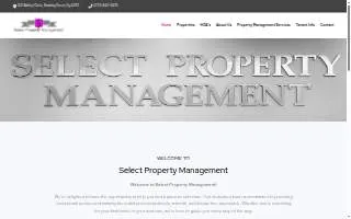 Select Property Management of Bowling Green website