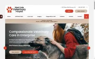 Westgate Veterinary Hospital of Bowling Green website