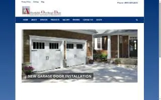 Affordable Overhead Door of Burlington website