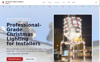 Christmas Lights Supplies and Training