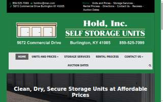 Hold Inc Self Storage Units