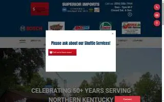 Superior Imports LTD website