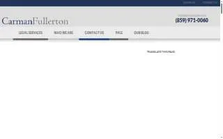 Carman Fullerton, PLLC of Covington website