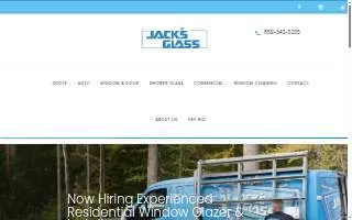 Jack's Glass of Covington website