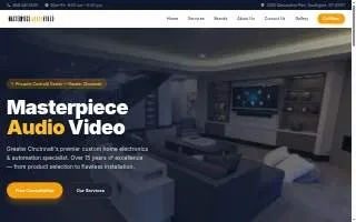 Masterpiece Audio Video of Covington website